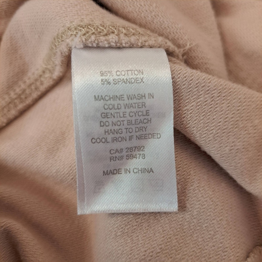 C&C California Jogger Pants Women Size L Tan Utility Drawstring Tapered 1302-250 - Picture 10 of 10